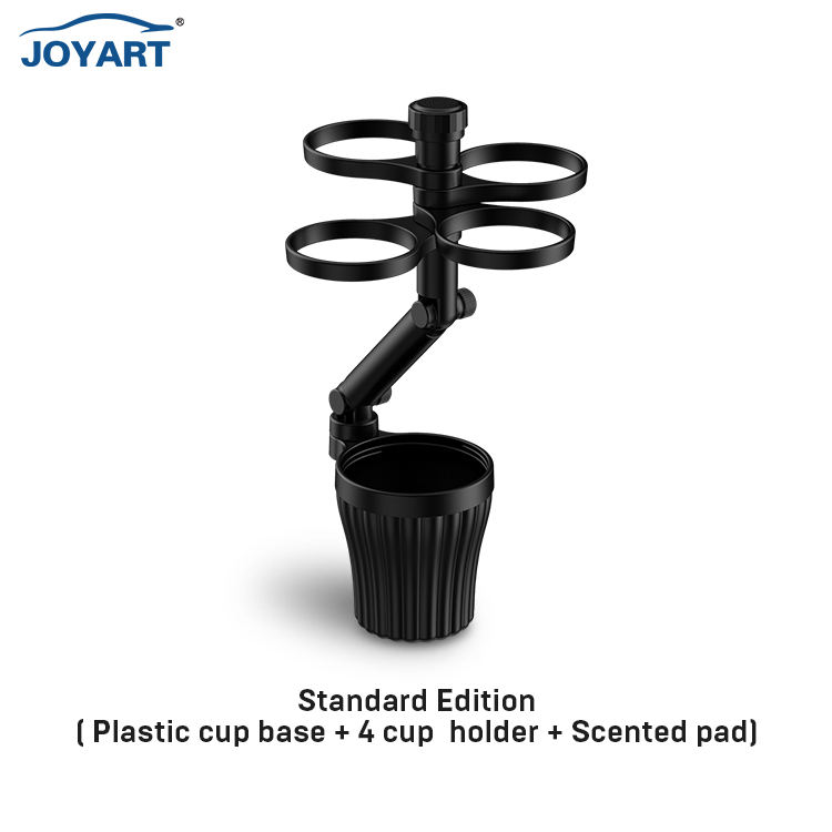 Joyart Multifunctio<i></i>nal Car Drink Holder Food Tray - ABS Stainless Steel Cup Holder Expander