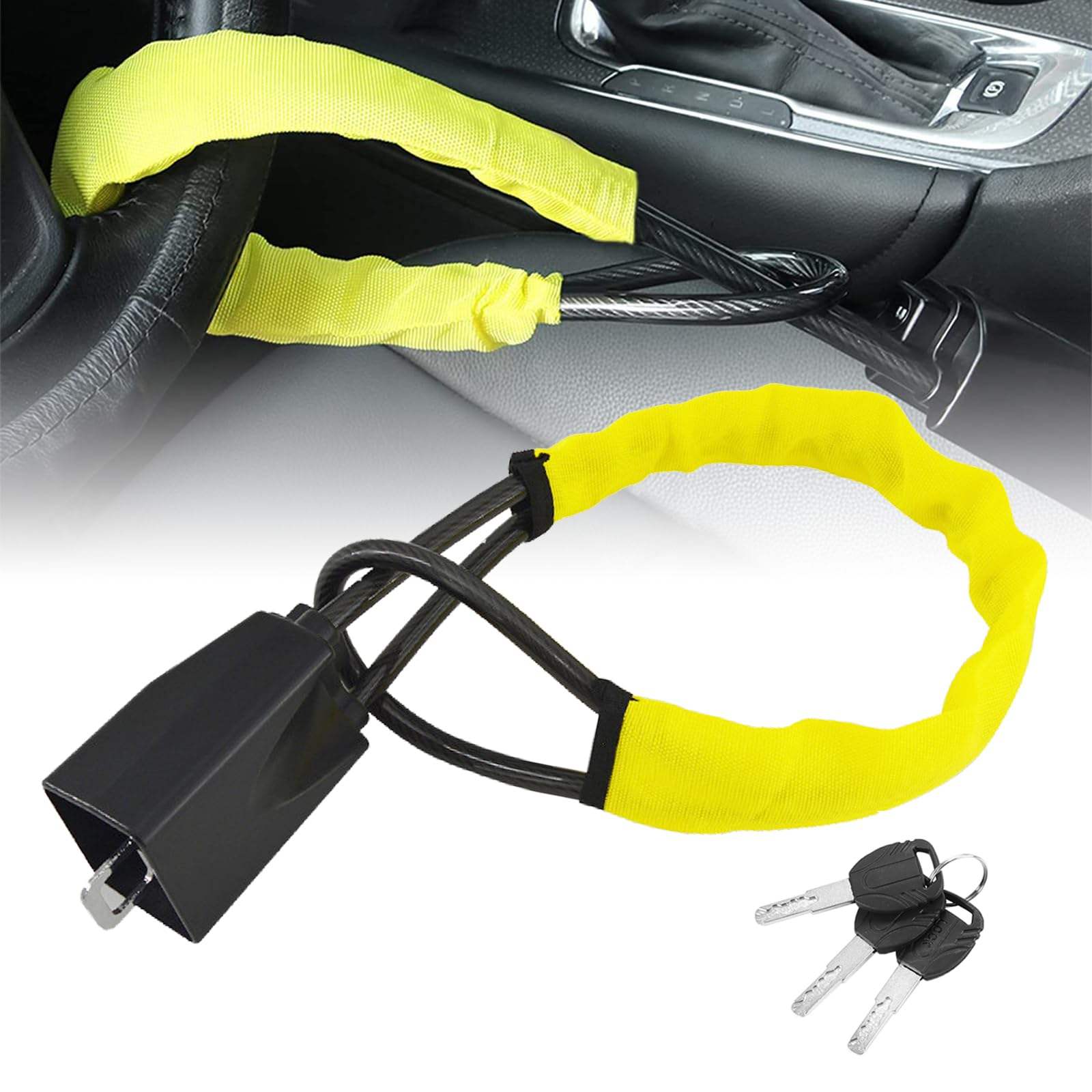 Joyart U-Shaped Steering Wheel Lock | Anti-Theft Car Security Device | OEM Model JY-FDS