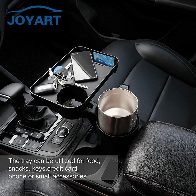 Joyart JS-Q29 Multifunctio<i></i>nal Car Cup Holder - 360° Rotating Adjustable Drink Holder Food Tray