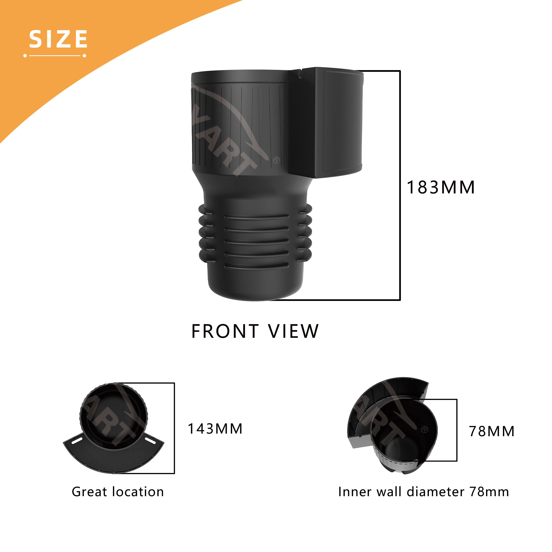 CNJoyart Multifunctio<i></i>nal Car Cup Holder - Best Selling Large Bottle Holder for Vehicles